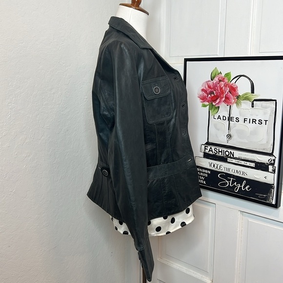 Vintage Crayon Leather Jacket Size RTM - Picture 2 of 13